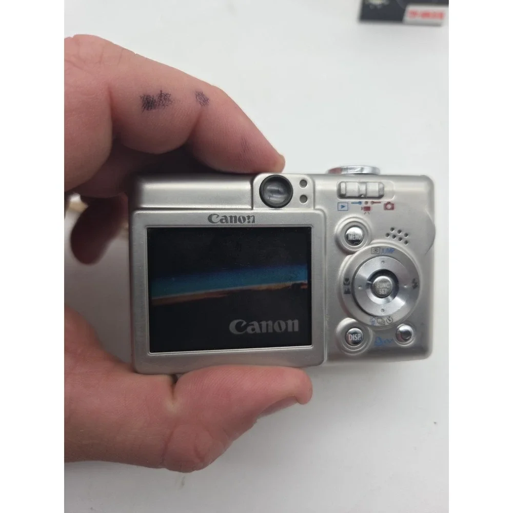 FOR PARTS/REPAIR - Canon PowerShot SD400 Digital ELPH Camera 5.0MP Silver
